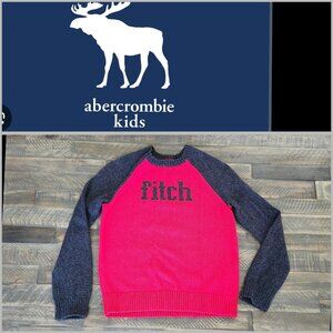 Abercrombie Kids Red and Blue Sweater Boys Size 11/12